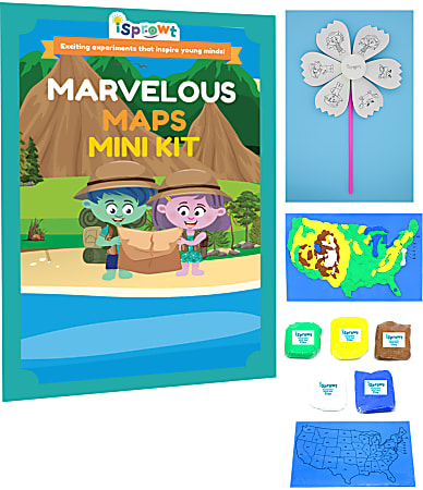iSprowt Mini Class STEM Kits, Marvelous Maps, Pack Of 20 Kits