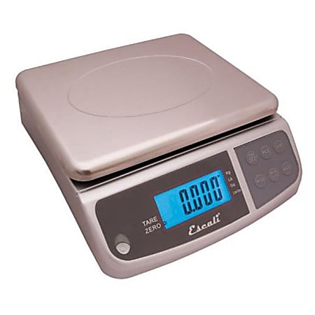 Escali Digital Portion Scale, 66 Lb, Silver