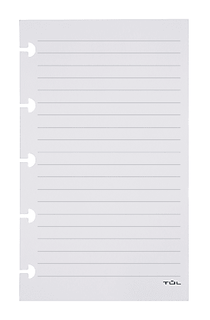 TUL® Discbound Notebook Refill Pages, Assorted Ruling, Mini Size, 60 Sheets, White