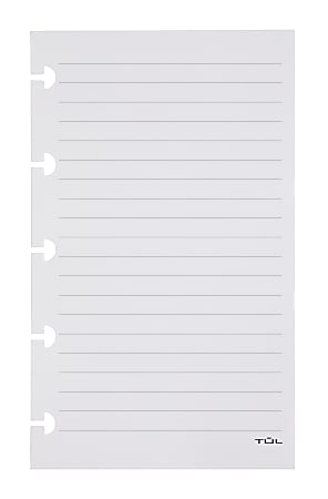 TUL® Discbound Notebook Refill Pages, Assorted Ruling, Mini Size, 60 Sheets, White