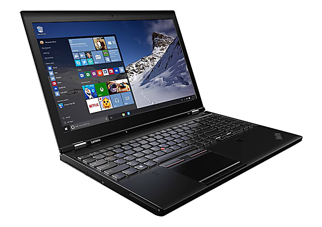Lenovo® P51 Refurbished Laptop, 15.6" Screen, Intel® Core™ i7, 32GB Memory, 512GB Solid State Drive, Windows® 10, OD5-1664