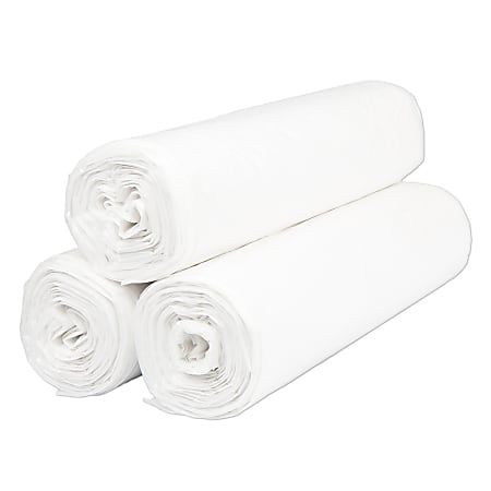 Inteplast LLDPE Can Liners, 0.8 mil, 33" x 39", Natural, Pack Of 150 Liners