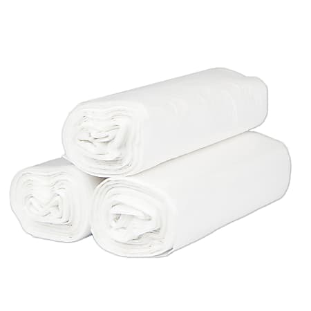 Inteplast HDPE Can Liners, 13 Microns, 33" x 40", Natural, Pack Of 500 Liners