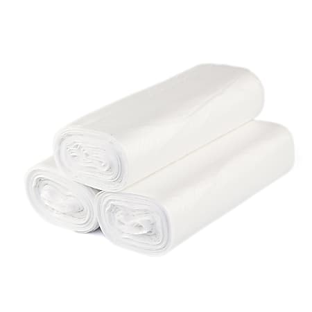 Inteplast HDPE Can Liners, 16 Microns, 33" x 40", Natural, Pack Of 250 Liners