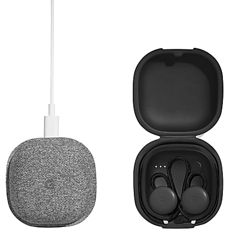 Google Pixel Buds GA00205 Earset - Stereo - Wireless - Bluetooth - Earbud, Behind-the-neck - Binaural - In-ear - Black