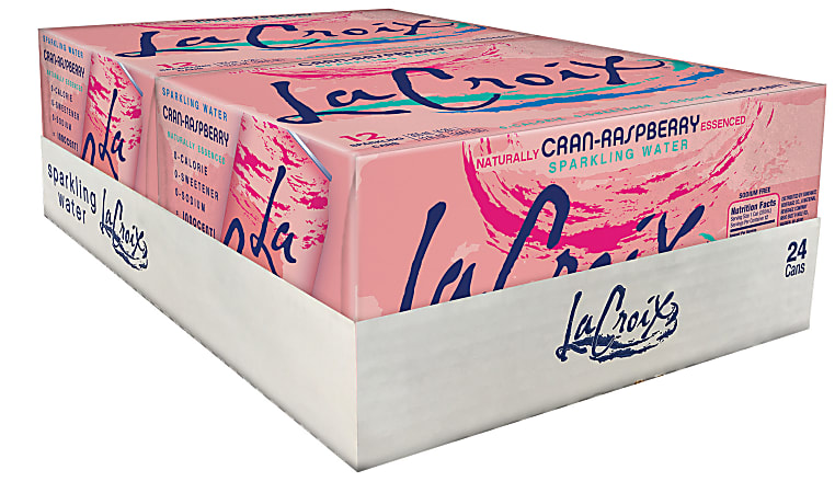 LaCroix Sparkling Water, Cran-Raspberry, 12 Oz, Case Of 24 Cans