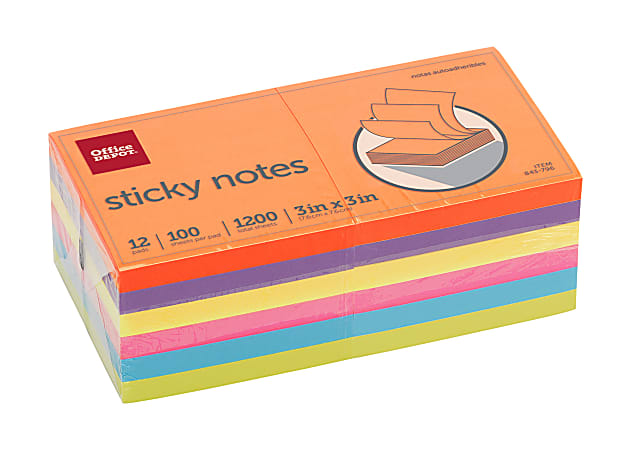 Large Lined Sticky Notes, OFFICE #232: SCHOOL & OFFICE SUPPLIES