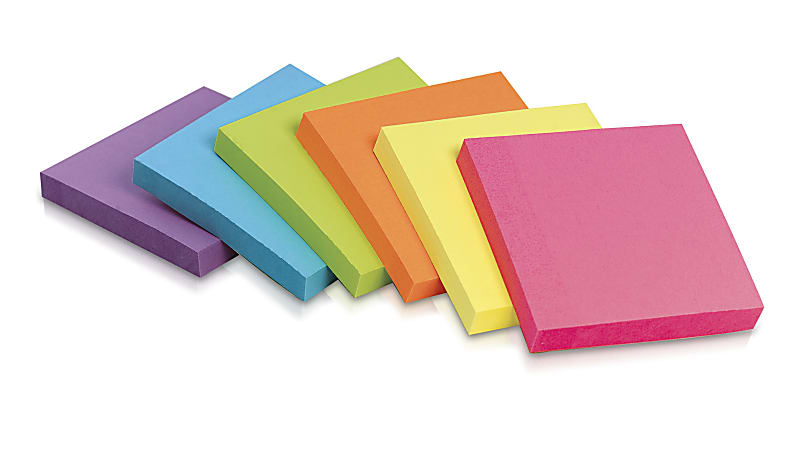 Pack de 24 Notes Sticky Notes, 12 Couleurs Autocollants Notes, Blocs de  Notes de Bureau, 50 x 38 mm, 200 Feuilles par Couleur : :  Fournitures de bureau