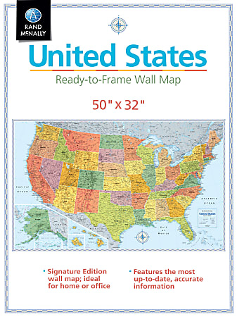 Rand McNally Paper Signature U.S. Folded Wall Map