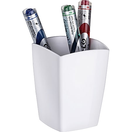 CEP Magnetic Pencil Cup, 3-3/4" x 3", White