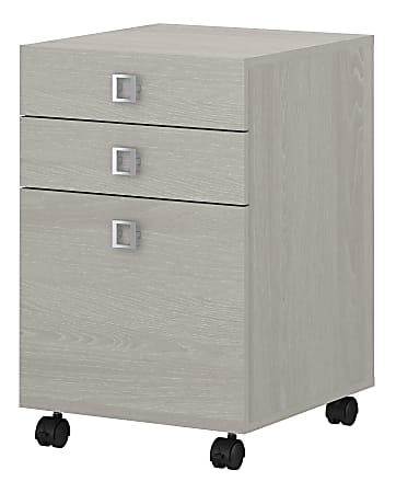 kathy ireland® Office by Bush Business Furniture Echo 16-1/3"D Vertical 3-Drawer Mobile File Cabinet, Gray Sand, Standard Delivery