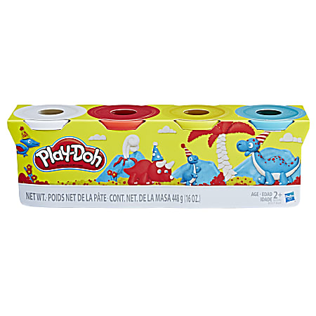 Play Doh 4 ounce can assorted colors