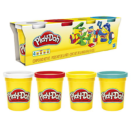 Play Doh Can Assortment 4 Oz Pack Of 4 Cans Office Depot