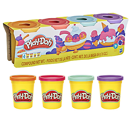 Play Doh Can Assortment 4 Oz Pack Of 4 Cans Office Depot