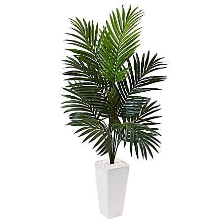 Nearly Natural 4-1/2&#x27; Polyester Artificial Kentia Palm Tree