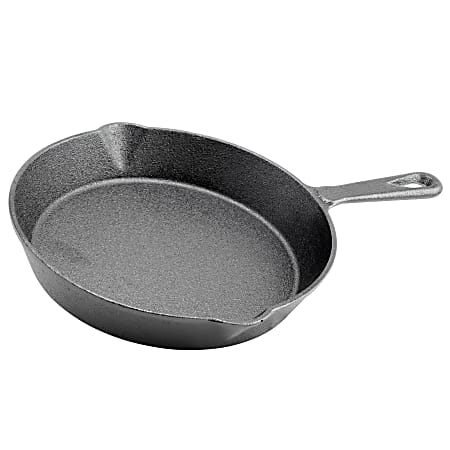 Gibson Home General Store Addlestone 8" Pre-Seasoned Cast Iron Frying Pan, Black