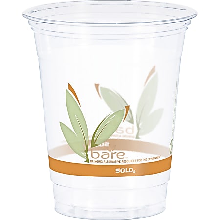 Solo Cup Bare Cold Cups RPET Plastic 12 Oz. Case Of 1000 - Office Depot