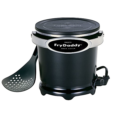 Presto!™ FryDaddy Electric Deep Fryer, 13-1/2"H x 15-1/2"W x 15-1/2"D, Black