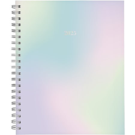 2025 Cambridge® Weekly/Monthly Planner, 8-1/2" x 11", Ombre, January To December