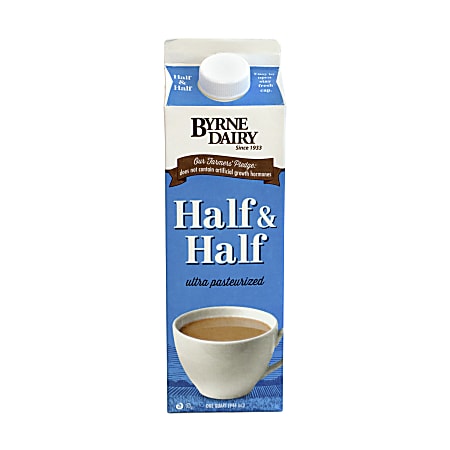National Brand Half And Half Liquid Coffee Creamer Original Flavor 32 Oz Multiple Serve X 1 Office Depot