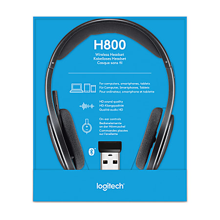 Logitech H800 Wireless Bluetooth Headset With Noise Cancelling Microphone Black