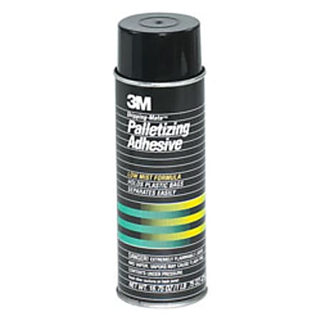 3M™ Shipping-Mate™ Palletizing Adhesive, 24 Oz. Cans, Clear, Case Of 12
