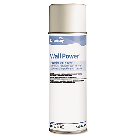 Diversey™ Wall Power® Foaming Wall Washer, 20 Oz Can, Case Of 12