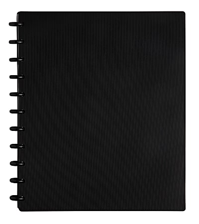 TUL® Discbound Student Notebook, 3-Subject, Letter Size, Black