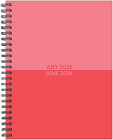 2023-2024 Willow Creek Press Softcover Weekly/Monthly Academic Planner, 11-1/2” x 8”, Blush Duotone, July 2023 To June 2024 