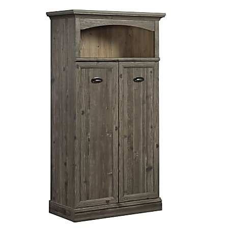 Sauder Sonnet Springs 34”W 2-Door Accent Storage Cabinet, Pebble Pine/Khaki Pine