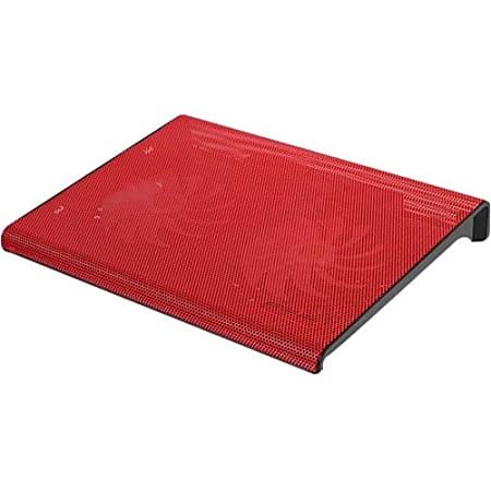 Aluratek Slim USB Laptop Cooling Pad, 11" x 14.3" x 2", Red