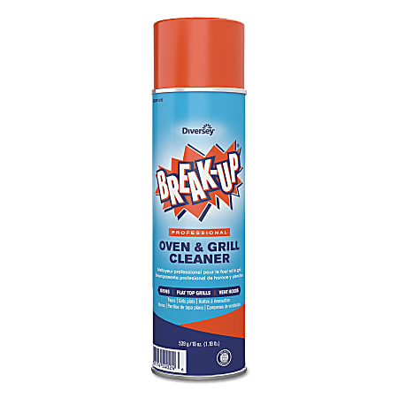 BREAK-UP® Oven And Grill Cleaner, 19 Oz, Pack Of 6 Cans