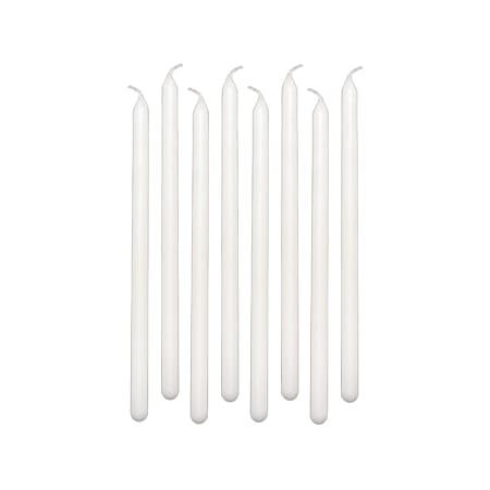 Amscan Birthday Candles, 5", White, 12 Candles Per Pack, Set Of 8 Packs