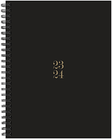 2023-2024 Willow Creek Press Softcover Weekly/Monthly Academic Planner, 11-1/2” x 8”, Black, July 2023 To June 2024 