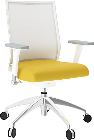 National® Helio Ergonomic Task Chair, Zest/White