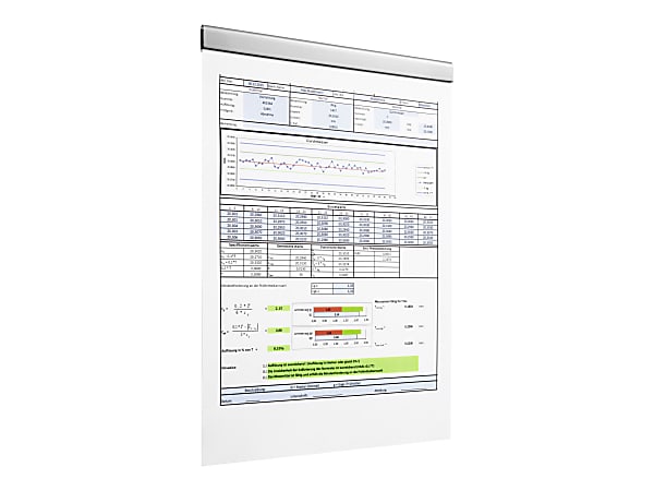 DURABLE Magnetic Strip Hanging Rail - Silver - 10 / Pack