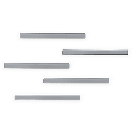DURABLE Magnetic Strip Hanging Rail - 5 Pack - Silver