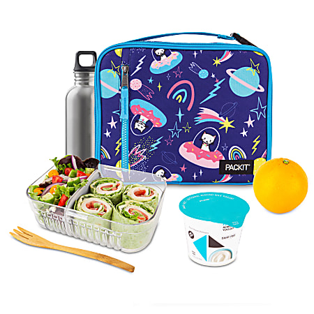 PackIt Freezable Classic Lunch Box, Sweet Space 