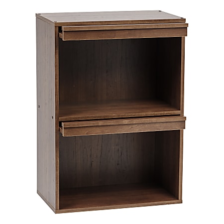 Two tier discount wooden shelf