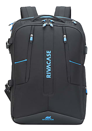 RIVACASE 7860 Borneo Gaming Backpack With 17" Laptop Pocket, Black