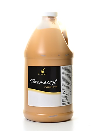Chroma Chromacryl Students' Acrylic Paint, 0.5 Gallon, Raw Sienna