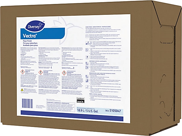 Diversey™ Vectra® Floor Finish, 5 gallon BIB