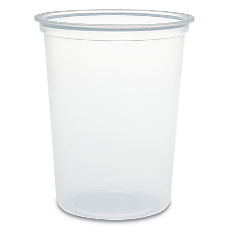 Dart® MicroGourmet® Deli Containers, 1 Qt, Clear, Pack Of 500 Containers