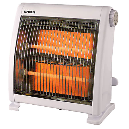 Optimus H-5511 800-Watt Infrared Quartz Radiant Heater, 14-9/16" x 12-3/4"