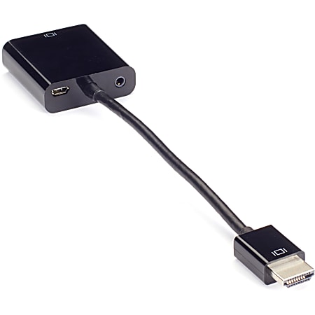 Black Box HDMI To VGA Adapter Converter Dongle With Audio - 1080p - First End: 1x HDMI Male Digital Audio/Video - VAHDMIVGA