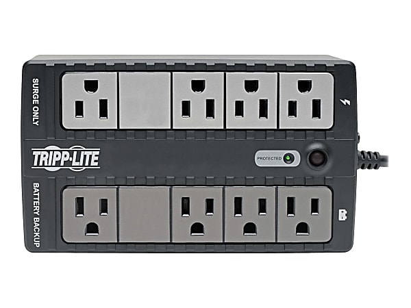 Tripp Lite UPS Internet Office 120V 650VA 330W Standby UPS Compact Desktop USB Monitoring and Charging - Desktop/Wall Mountable