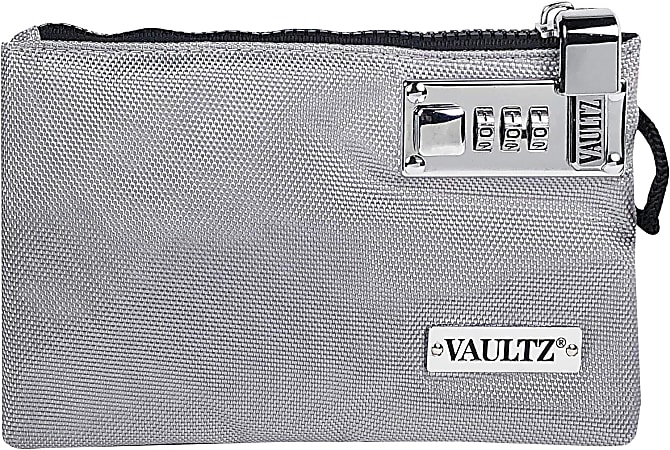 Vaultz Accessories Pouch, 5" x 8", Gray