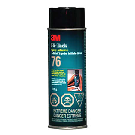3M™ High Tack 76 Adhesive Spray, 24 Oz. Can, Case Of 12