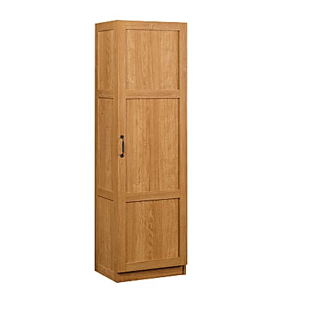Sauder Homeplus 2-Door Storage Cabinet/Pantry With Adjustable Shelves,  Sienna Oak Finish