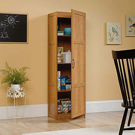 Sauder 2-Door Storage Cabinet Chalk Oak